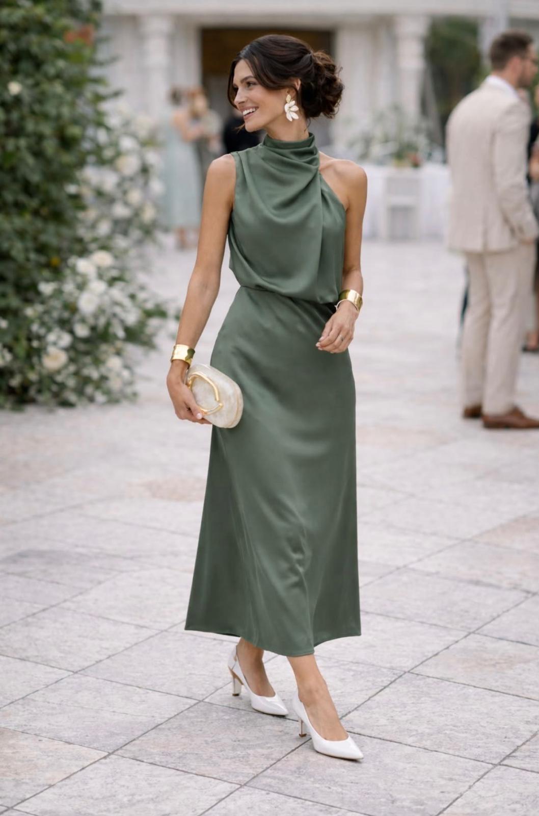 Olive green dress inspiration